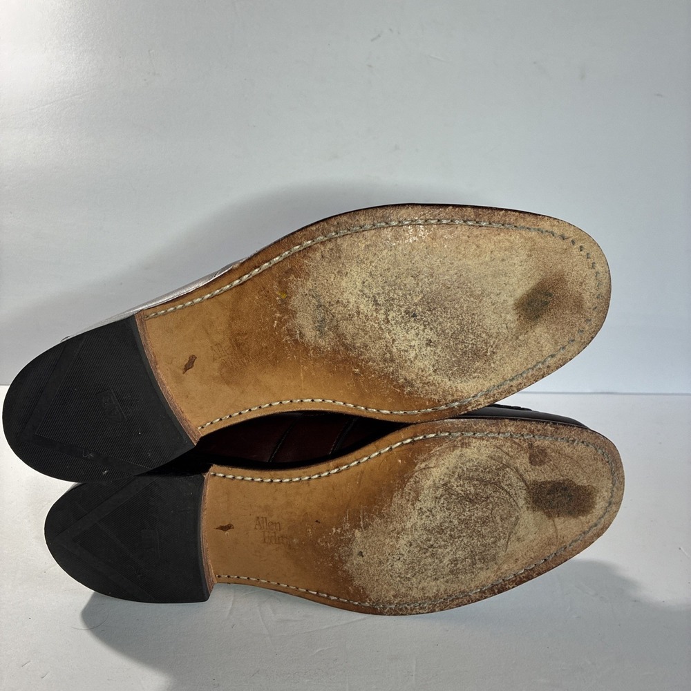 Allen Edmonds Enfield Kiltie Tassel Moc Toe Leather Loafer Mahogany Sz 8.5C - Picture 11 of 13